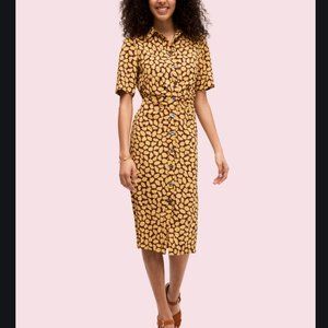 kate spade sunny bloom shirtdress size 4 nwt